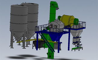 高效节能的干粉砂浆生产线 打造20万吨与30万吨预拌砂浆设备解决方案